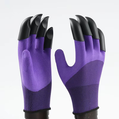 Garden Claw Digging Work Gloves, Soft Anti-Slip Comfortable Anti-Puncture Latex Protective Gloves for Agriculture, Gardening & Vegetable Planting