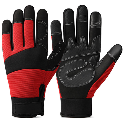 Microfiber Garden Work Gloves, Touchscreen Padded Anti-Slip Gardening & Landscaping Driving Mechanic Gloves, Labor Protection Wear-Resistant