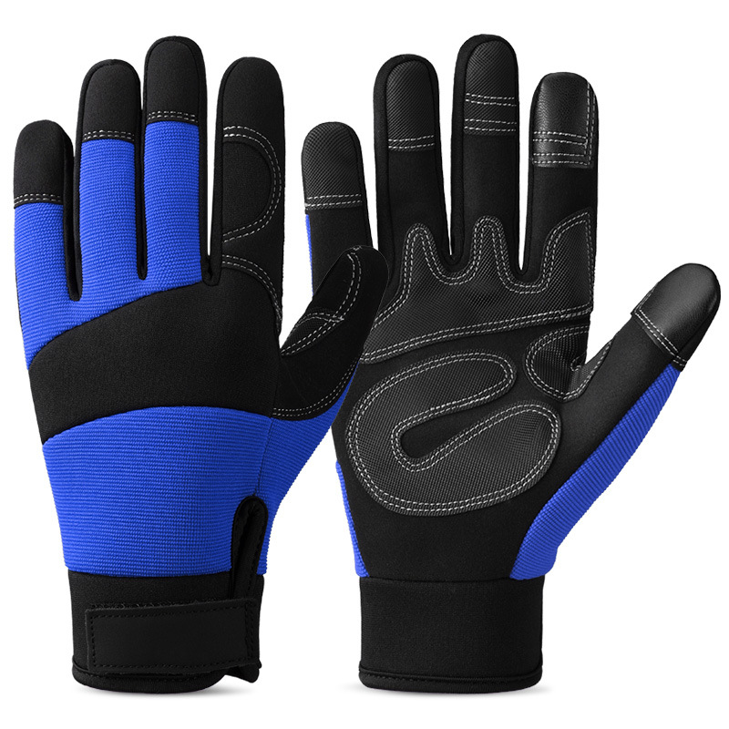Microfiber Garden Work Gloves, Touchscreen Padded Anti-Slip Gardening & Landscaping Driving Mechanic Gloves, Labor Protection Wear-Resistant