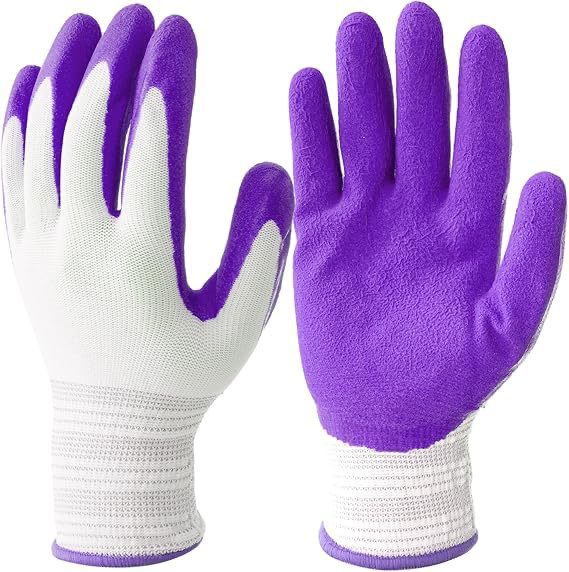 Garden Gloves with Micro Foam Coating, Textured Grip Work Gloves for Weeding, Digging, Raking & Pruning