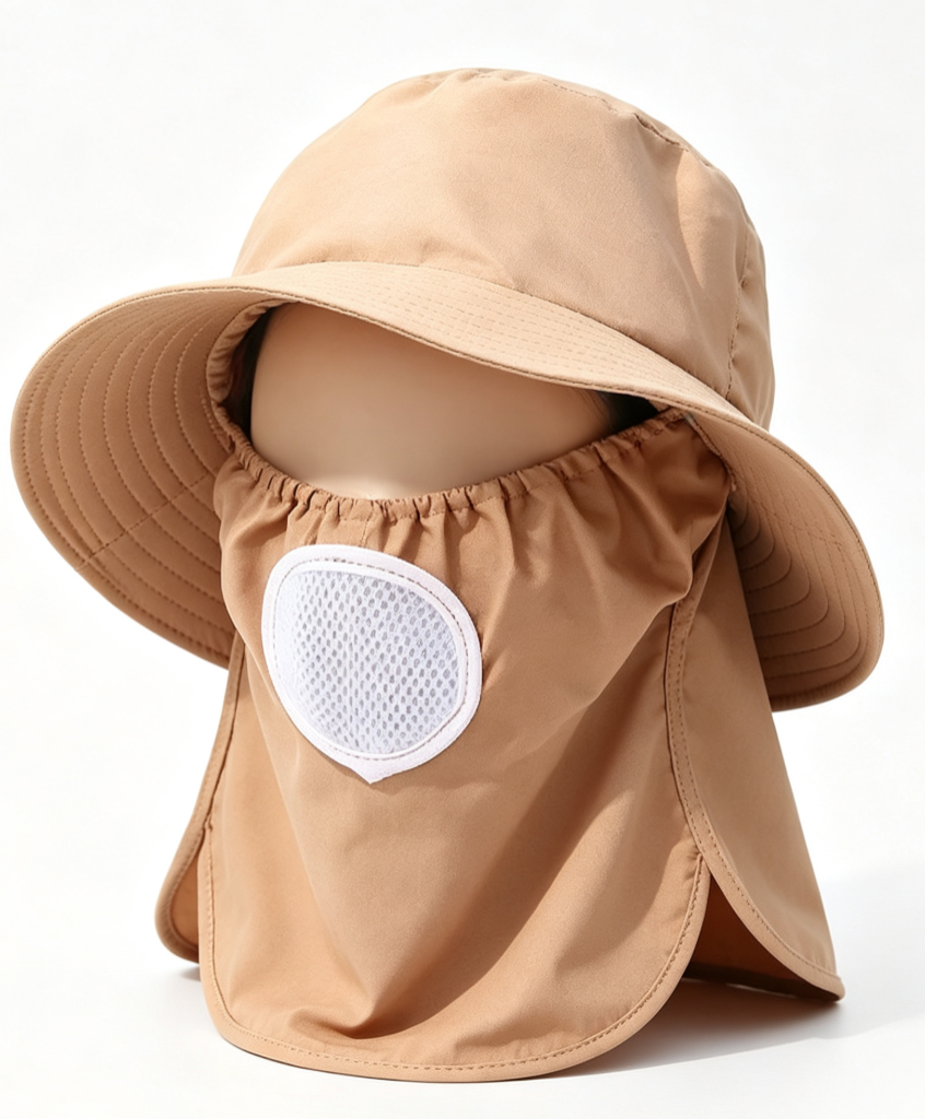 Sun Protection Hat with Ventilated Mask
