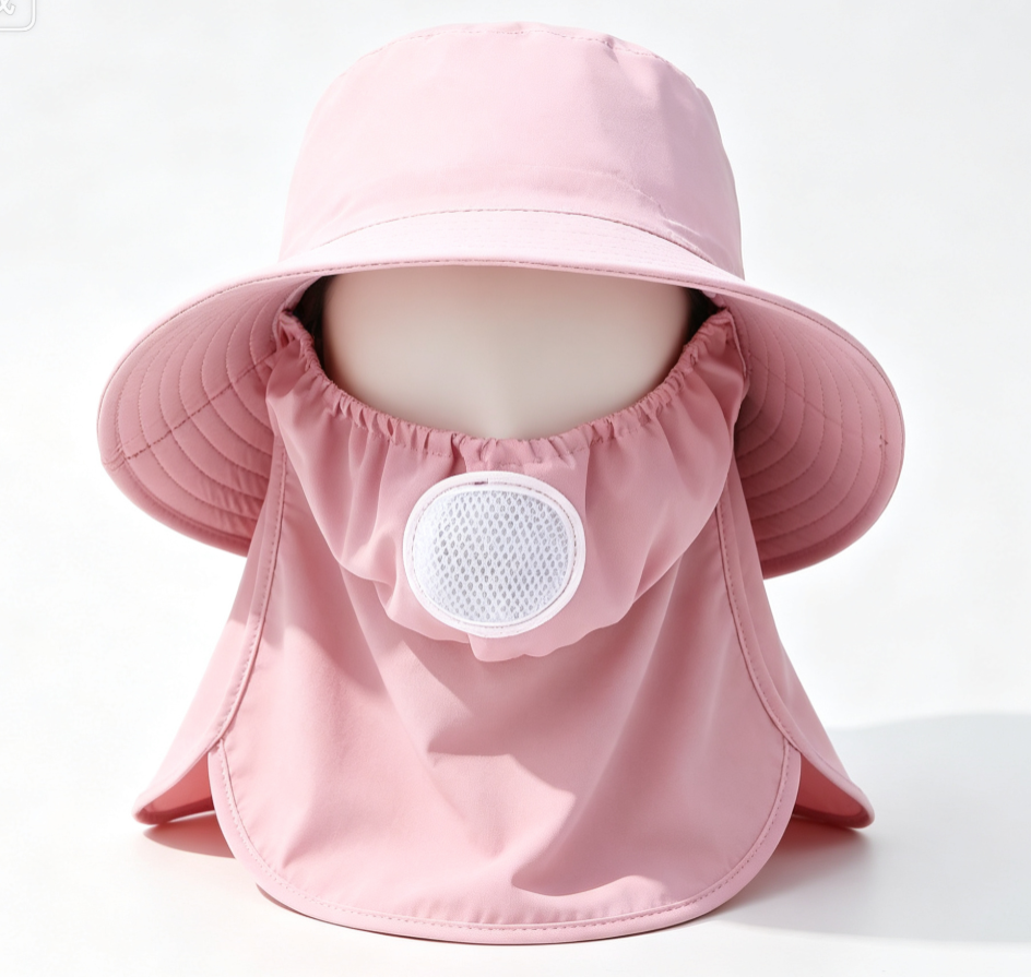 Sun Protection Hat with Ventilated Mask