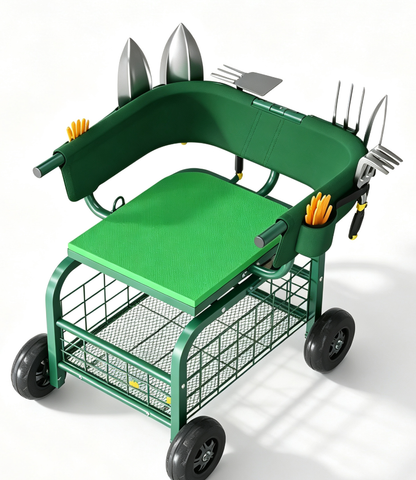 Multifunctional Rolling Garden Stool
