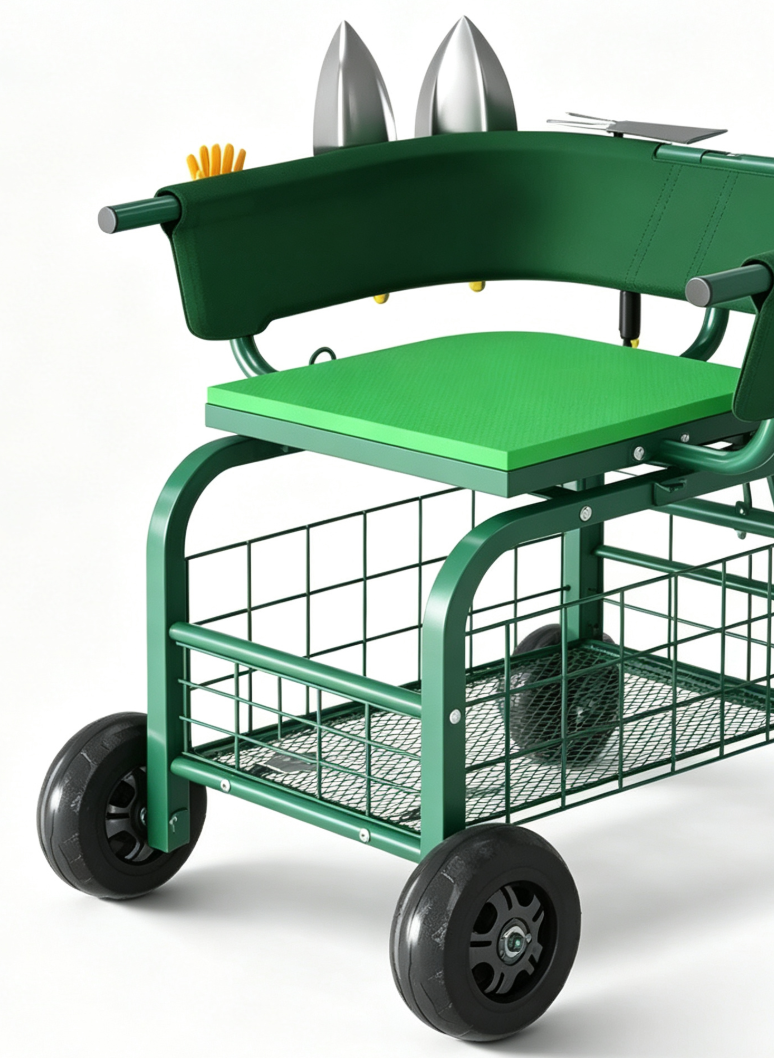 Multifunctional Rolling Garden Stool