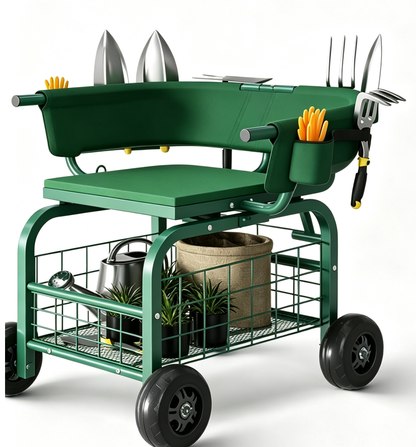 Multifunctional Rolling Garden Stool