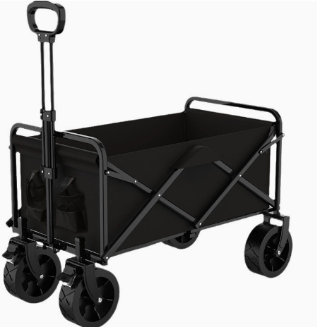 Foldable Garden & Camping Cart, Portable Vendor Pushcart