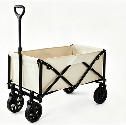 Foldable Garden & Camping Cart, Portable Vendor Pushcart