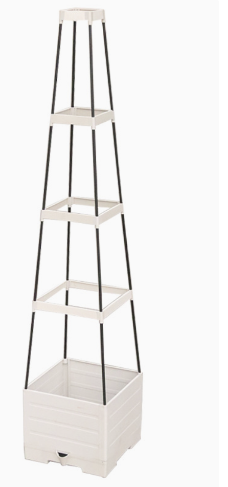 Planting basket for rose cultivation; simple assembly of garden trellises and climbing frames ¨C hydrangea climbing frame