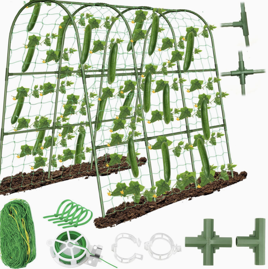 Assembled cucumber trellis ¨C climbing plant support pole ¨C outdoor garden climbing frame