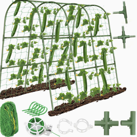 Assembled cucumber trellis ¨C climbing plant support pole ¨C outdoor garden climbing frame