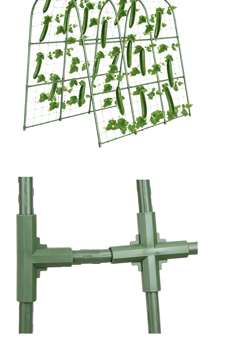 Assembled cucumber trellis ¨C climbing plant support pole ¨C outdoor garden climbing frame