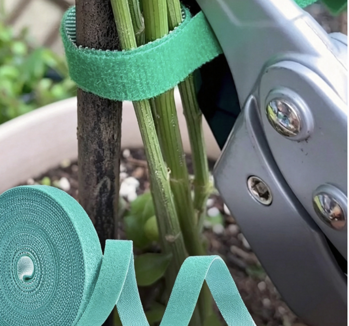 Plant Support Ties with Hook and Loop Fastener