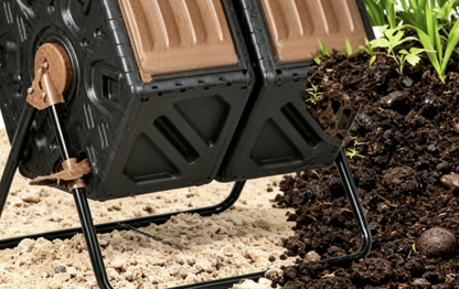 Flip-Top Kitchen Waste & Leaf Compost Bin