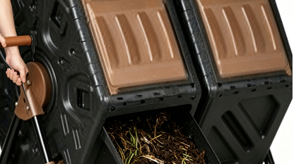 Flip-Top Kitchen Waste & Leaf Compost Bin